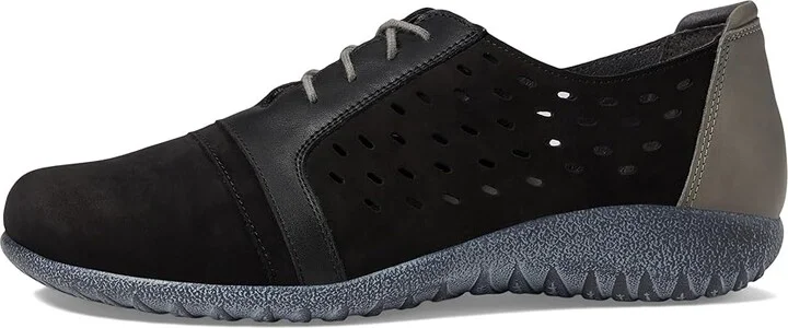 Naot Lalo Women's Shoes Black Velvet Nubuck/Jet Black Leather Combo : EU 35 (US Women's 4) M - Image 7