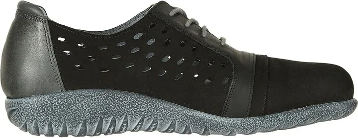 Naot Lalo Women's Shoes Black Velvet Nubuck/Jet Black Leather Combo : EU 35 (US Women's 4) M - Image 8