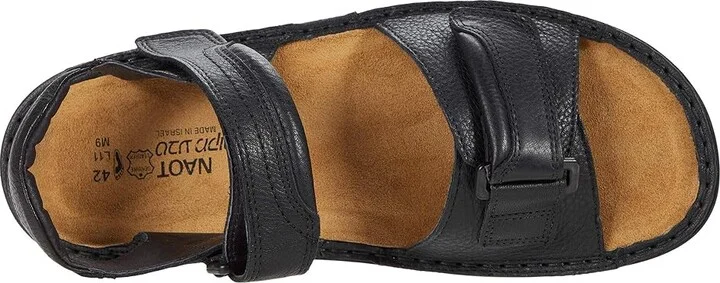 Naot Lappland Men's Sandals Soft Black Leather : EU 40 (US Men's 7) M - Image 2