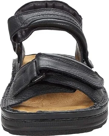 Naot Lappland Men's Sandals Soft Black Leather : EU 40 (US Men's 7) M - Image 5