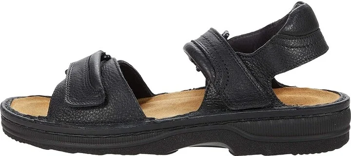 Naot Lappland Men's Sandals Soft Black Leather : EU 40 (US Men's 7) M - Image 6