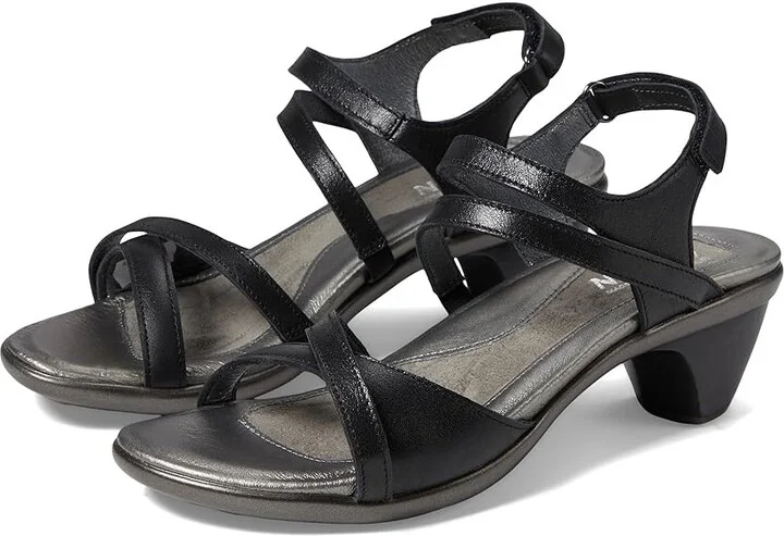 Naot Limit Women's Shoes Shiny Black Leather : EU 35 (US Women's 4) M