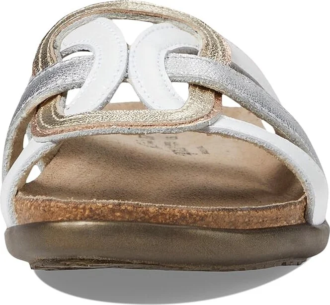 Naot Liv Women's Shoes White Pearl Leather/Silver Leather/Gold Leather Combo : EU 35 (US Women's 4) M - Image 2
