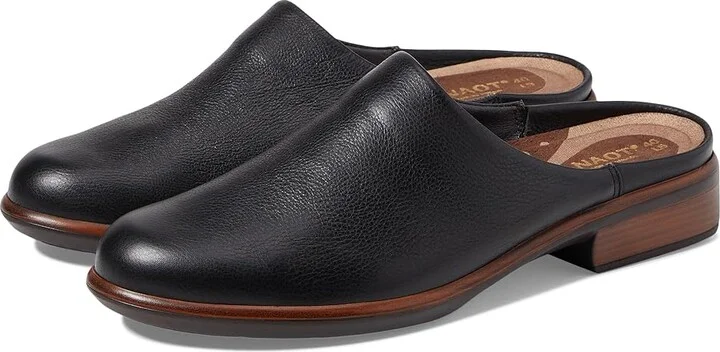 Naot Lodos Women's Clog Shoes Soft Black Leather : EU 35 (US Women's 4) M, Suede/Nubuck