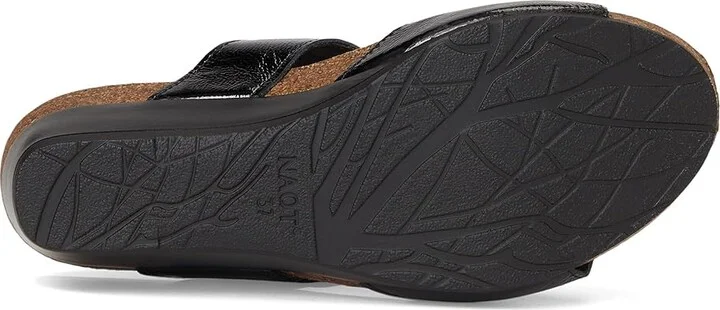 Naot Magic Women's Sandals Black Crinkle Patent Leather : EU 38 (US Women's 7) M, Leather/Suede - Image 3