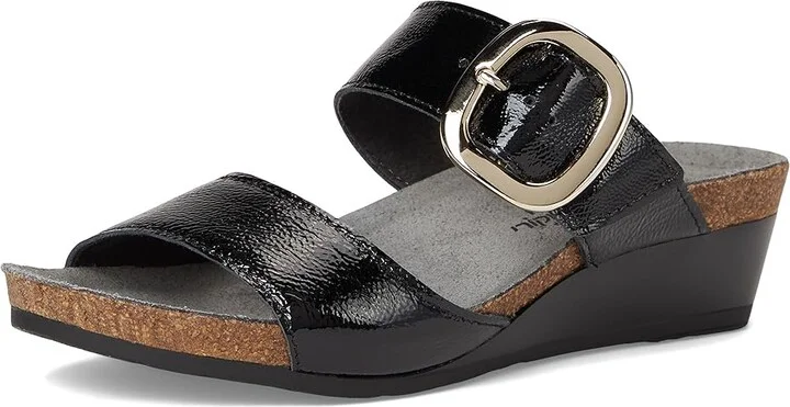 Naot Magic Women's Sandals Black Crinkle Patent Leather : EU 38 (US Women's 7) M, Leather/Suede - Image 5
