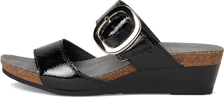 Naot Magic Women's Sandals Black Crinkle Patent Leather : EU 38 (US Women's 7) M, Leather/Suede - Image 6