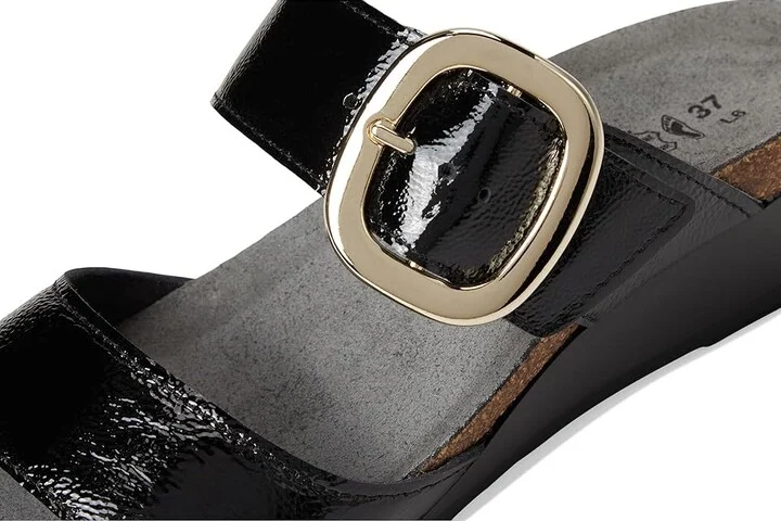 Naot Magic Women's Sandals Black Crinkle Patent Leather : EU 38 (US Women's 7) M, Leather/Suede - Image 7