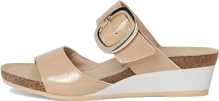 Naot Magic Women's Sandals Camel Crinkle Patent Leather : EU 37 (US Women's 6) M, Leather/Suede - Image 6
