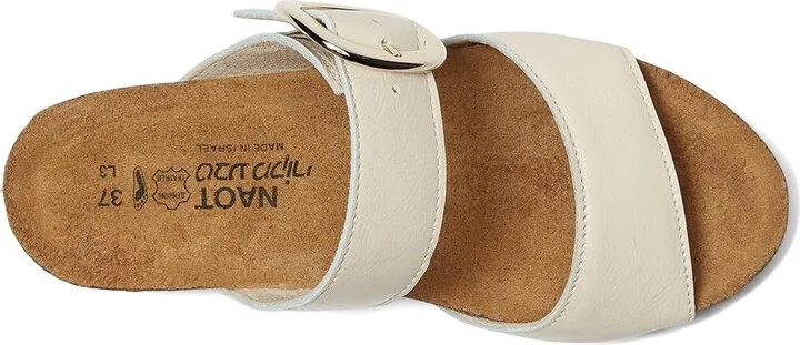 Naot Magic Women's Sandals Ivory Crinkle Patent Leather : EU 42 (US Women's 11) M, Leather/Suede - Image 2