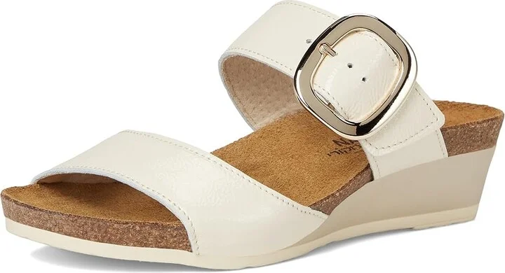 Naot Magic Women's Sandals Ivory Crinkle Patent Leather : EU 42 (US Women's 11) M, Leather/Suede - Image 5
