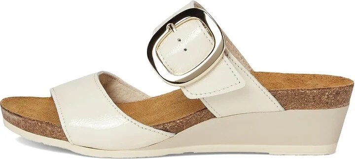 Naot Magic Women's Sandals Ivory Crinkle Patent Leather : EU 42 (US Women's 11) M, Leather/Suede - Image 6
