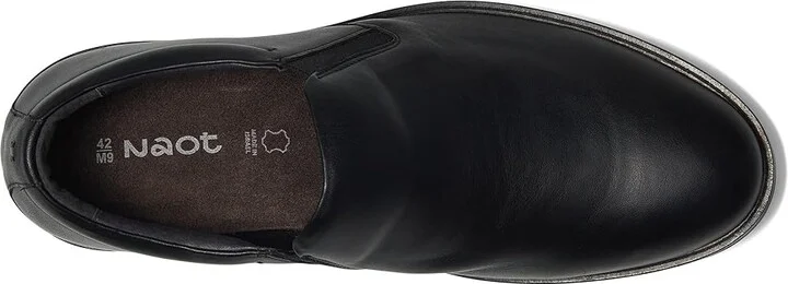 Naot Manhattan Men's Lace Up Wing Tip Shoes Jet Black Leather : EU 40 (US Men's 7) M, Latex/Leather/Rubber - Image 2