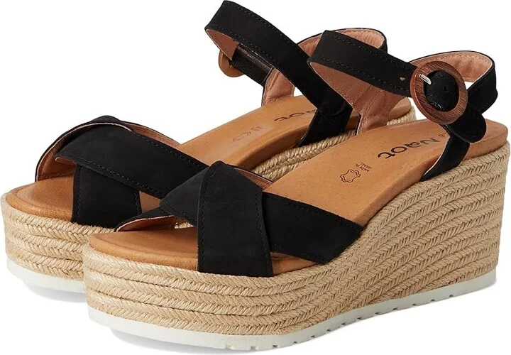 Naot Marbella Women's Sandals Black Velvet Nubuck : EU 39 (US Women's 8) M, Leather