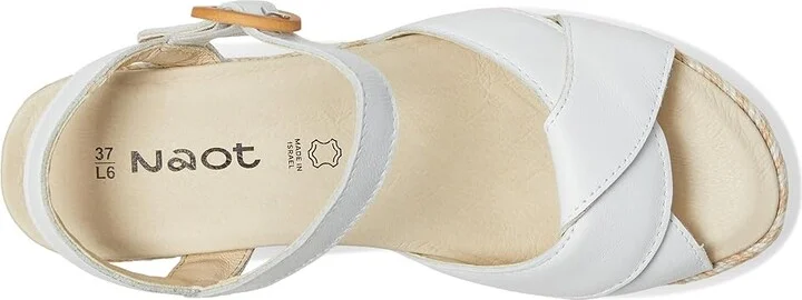 Naot Marbella Women's Sandals White Leather : EU 38 (US Women's 7) M - Image 2