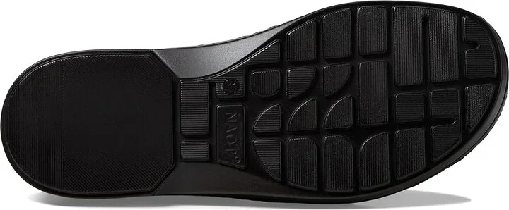 Naot Martinos Women's Flat Shoes Jet Black Leather : EU 38 (US Women's 7) M, Cork/Leather/Suede - Image 3
