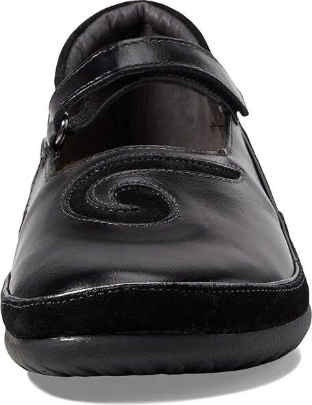 Naot Matai Women's Maryjane Shoes Black Madras Leather/Black Suede : EU 35 (US Women's 4) M, Leather/Suede - Image 3