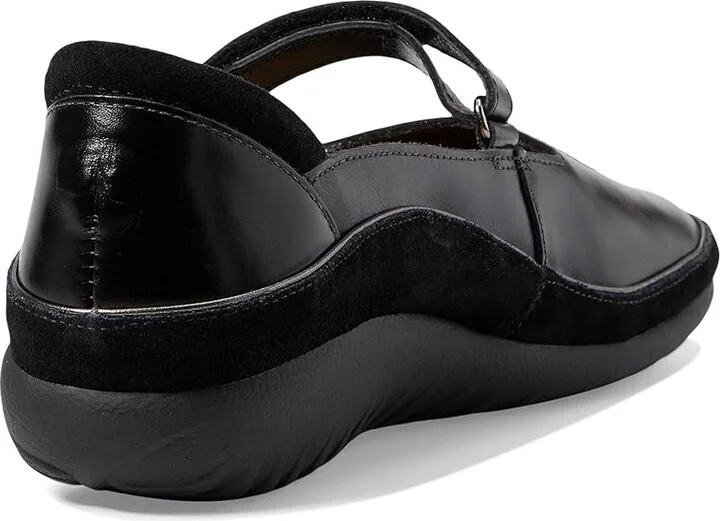 Naot Matai Women's Maryjane Shoes Black Madras Leather/Black Suede : EU 35 (US Women's 4) M, Leather/Suede - Image 5