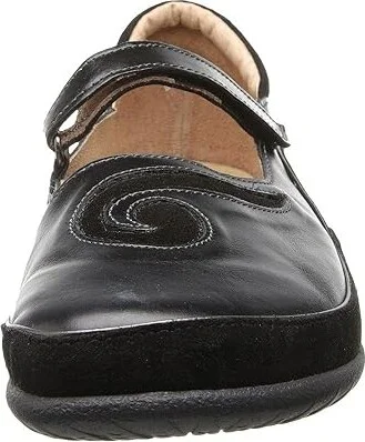 Naot Matai Women's Maryjane Shoes Black Madras Leather/Black Suede : EU 35 (US Women's 4) M, Leather/Suede - Image 6