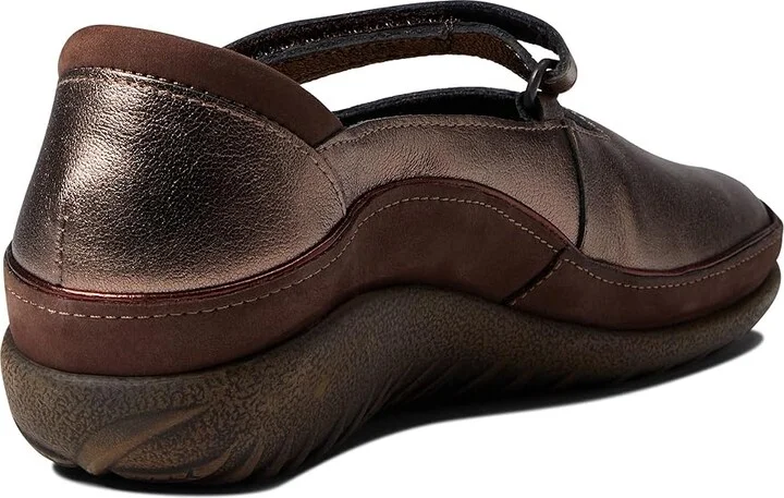 Naot Matai Women's Maryjane Shoes Radiant Copper Leather/Coffee Bean Nubuck : EU 35 (US Women's 4) M, Leather/Nubuck - Image 4