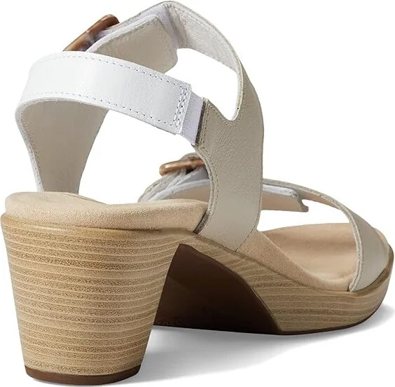 Naot Mode Women's Shoes White/Ivory/Latte/Radiant Gold Leather Combination : EU 42 (US Women's 11) M, Leather/Textile - Image 4