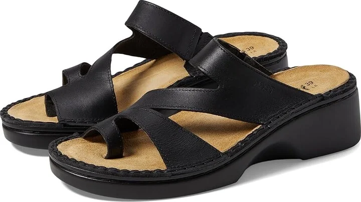 Naot Monterey Women's Shoes Black Matte Leather : EU 36 (US Women's 5) M