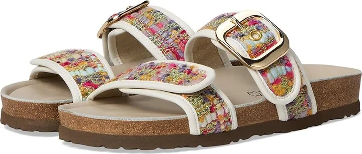 Naot Nashville Women's Sandals Pink and Marigold Tweed/White Leather : EU 37 (US Women's 6) M