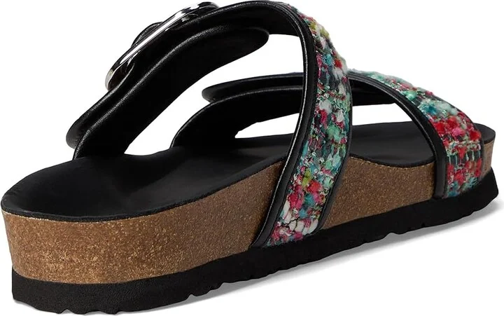 Naot Nashville Women's Sandals Pink and White Tweed/Soft Black Leather : EU 40 (US Women's 9) M - Image 4