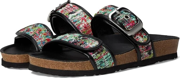 Naot Nashville Women's Sandals Pink and White Tweed/Soft Black Leather : EU 40 (US Women's 9) M