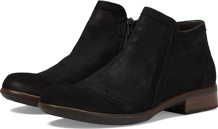 Naot Nefasi Women's Boots Black Velvet Nubuck : EU 38 (US Women's 7) M, Suede