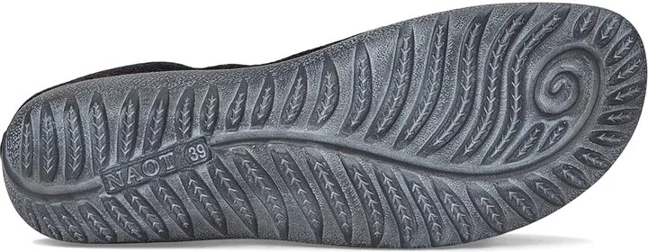 Naot Nuku Women's Flat Shoes Black/Gray Knit : EU 42 (US Women's 11) M, Rubber/Synthetic - Image 3