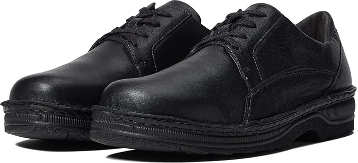 Naot Olaf Men's Lace up casual Shoes Soft Black Leather : EU 40 (US Men's 7) M