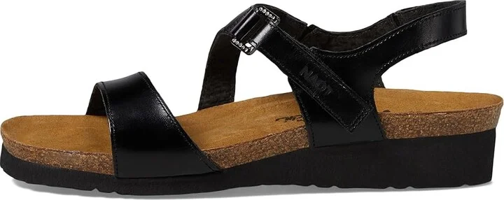 Naot Pamela Women's Sandals Black Madras Leather : EU 36 (US Women's 5) M, Leather/Suede - Image 7