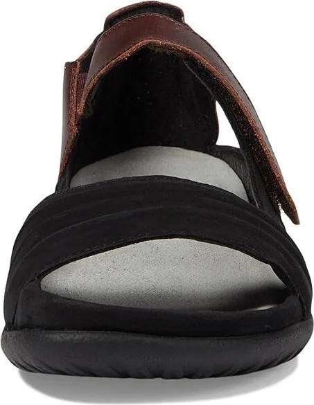 Naot Papaki Women's Shoes Black Velvet Nubuck/Cinnamon Leather : EU 35 (US Women's 4) M, Leather/Suede - Image 3
