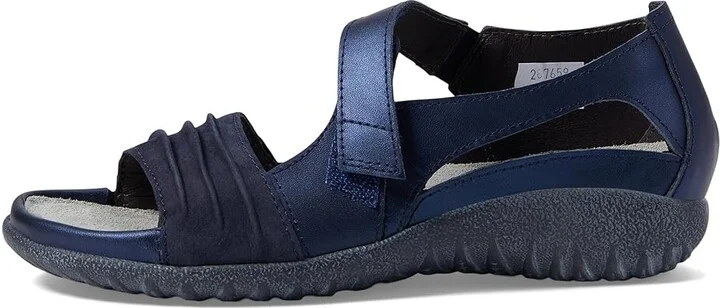 Naot Papaki Women's Shoes Polar Sea Leather/Navy Velvet Nubuck : EU 35 (US Women's 4) M, Leather/Suede - Image 7
