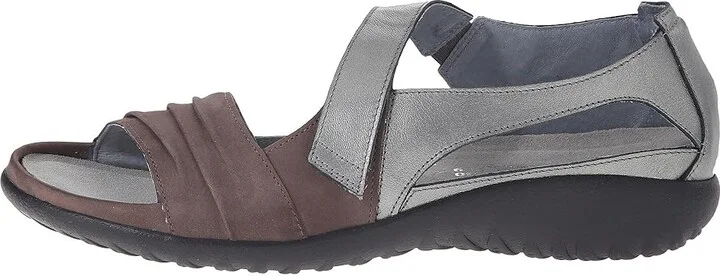 Naot Papaki Women's Shoes Shiitake Nubuck/Sterling Leather : EU 35 (US Women's 4) M, Leather/Suede - Image 7