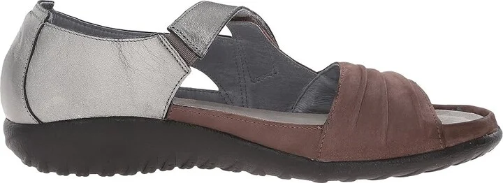 Naot Papaki Women's Shoes Shiitake Nubuck/Sterling Leather : EU 35 (US Women's 4) M, Leather/Suede - Image 8