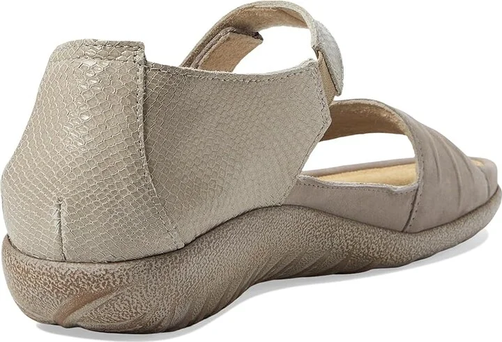 Naot Papaki Women's Shoes Stone Nubuck/Beige Lizard Leather : EU 35 (US Women's 4) M, Leather/Suede - Image 4