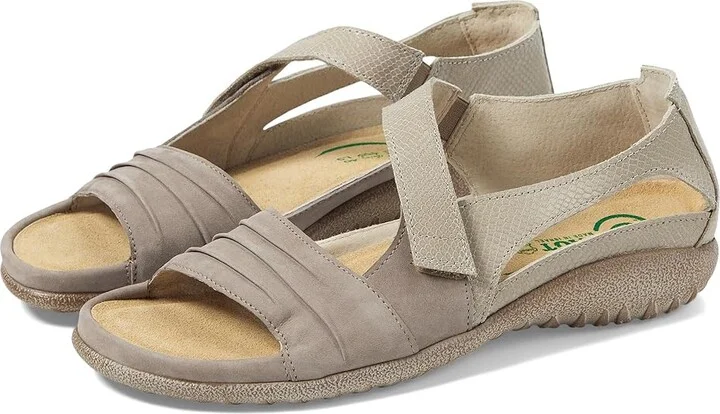 Stone Nubuck,beige Lizard Leather