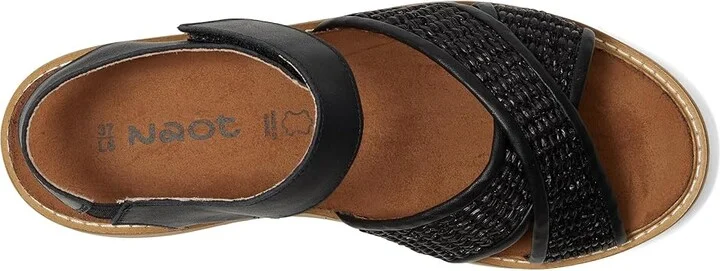 Naot Pavlova Women's Sandals Jet Black Leather/Black Raffia : EU 35 (US Women's 4) M - Image 2