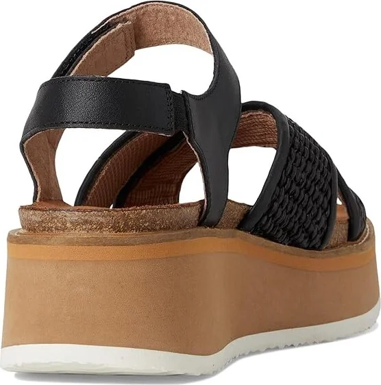 Naot Pavlova Women's Sandals Jet Black Leather/Black Raffia : EU 35 (US Women's 4) M - Image 4