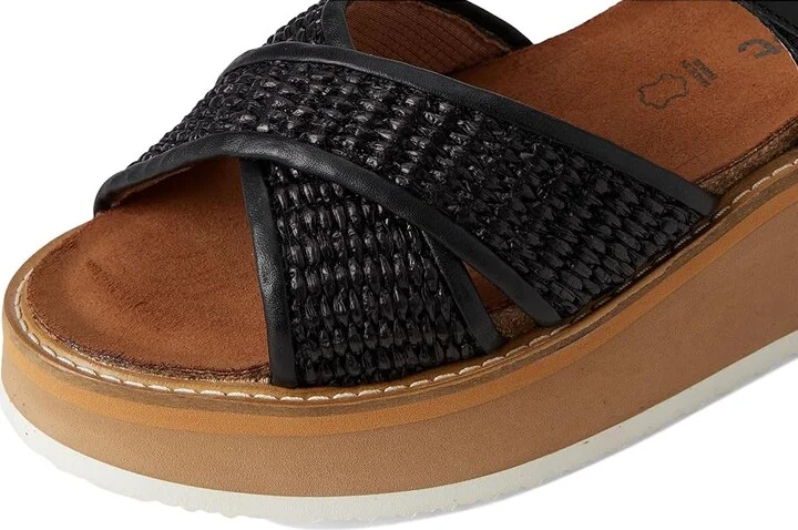 Naot Pavlova Women's Sandals Jet Black Leather/Black Raffia : EU 35 (US Women's 4) M - Image 7