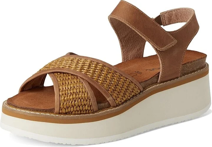 Naot Pavlova Women's Sandals Latte Brown Leather/Golden Brown Raffia : EU 36 (US Women's 5) M - Image 5