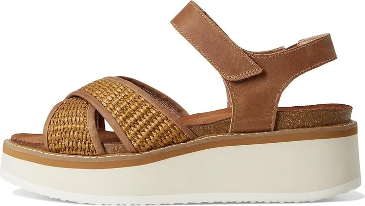Naot Pavlova Women's Sandals Latte Brown Leather/Golden Brown Raffia : EU 36 (US Women's 5) M - Image 6