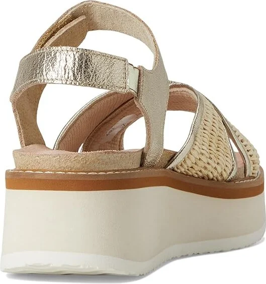 Naot Pavlova Women's Sandals Radiant Gold Leather/Blonde Raffia : EU 36 (US Women's 5) M - Image 4