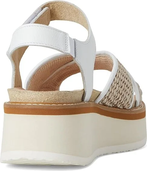 Naot Pavlova Women's Sandals White Leather/Sand Raffia : EU 38 (US Women's 7) M - Image 4