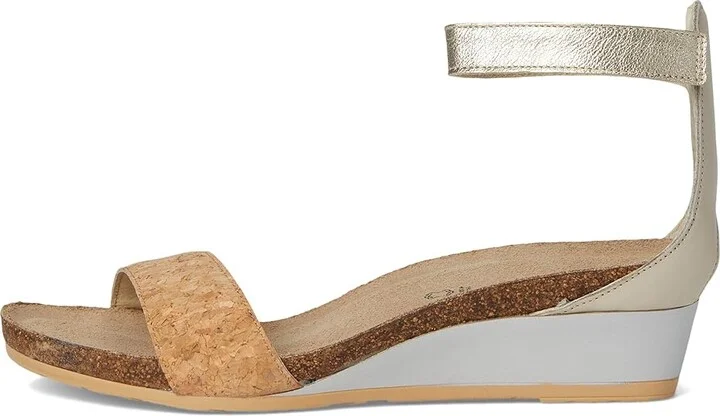 Naot Pixie Women's Sandals Cork Leather/Soft Ivory Leather/Radiant Gold Leather : EU 35 (US Women's 4) M - Image 6
