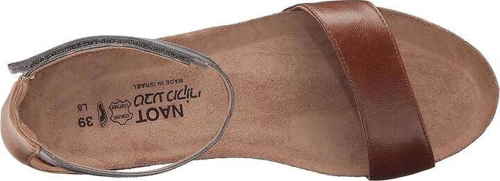 Naot Pixie Women's Sandals Maple Brown Leather/Latte Brown Leather/Mirror Leather : EU 35 (US Women's 4) M - Image 3