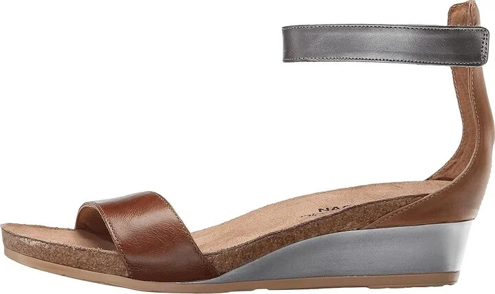 Naot Pixie Women's Sandals Maple Brown Leather/Latte Brown Leather/Mirror Leather : EU 35 (US Women's 4) M - Image 7