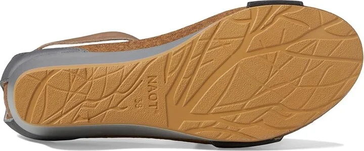 Naot Pixie Women's Sandals Oily Black Suede/Vintage Slate Leather/Khaki Beige Leather : EU 36 (US Women's 5) M - Image 4